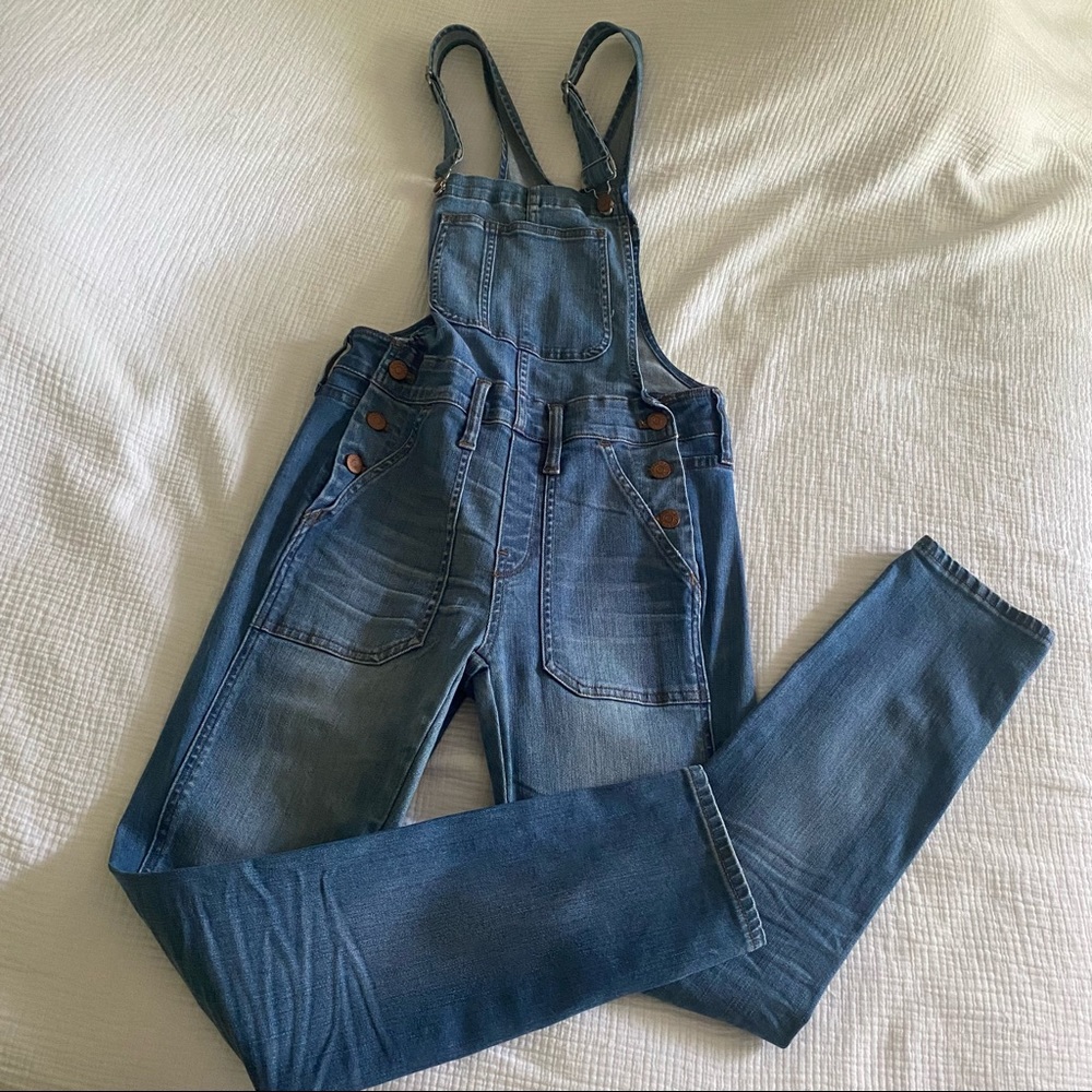 Madewell skinny overalls